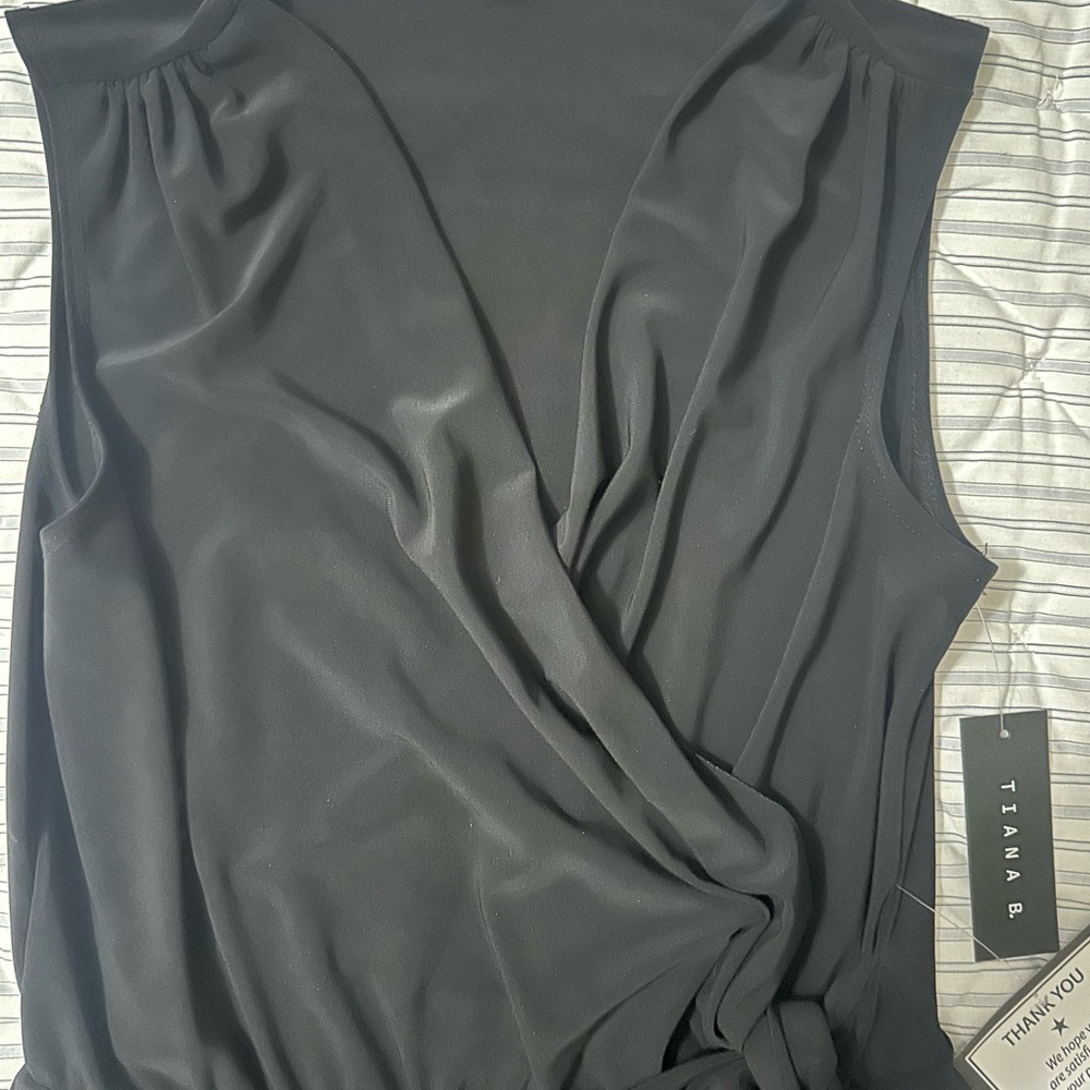 Elegant Black Wrap Dress